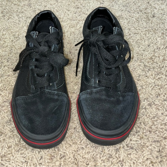 Boys Vans Old School Black Sneakers Size 5 - Picture 6 of 7